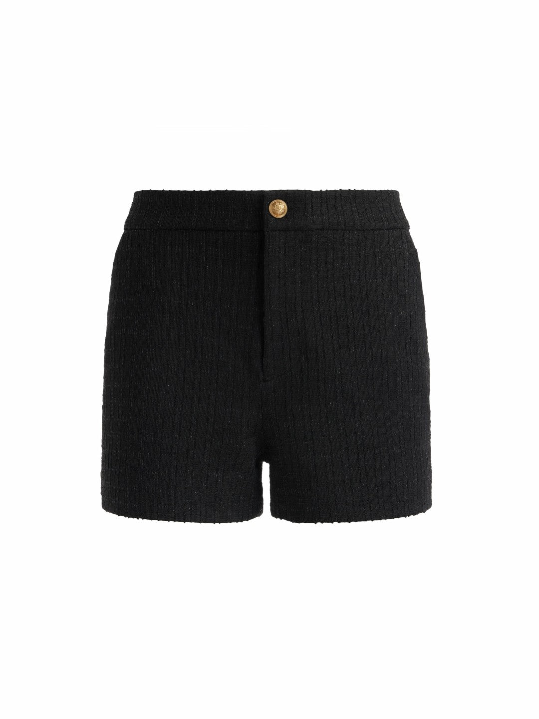 Ken Tweed Short In Black - Alice + Olivia Women