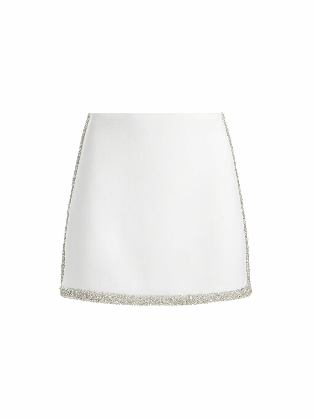 Riley Mini Skirt In Off White - Alice + Olivia Women