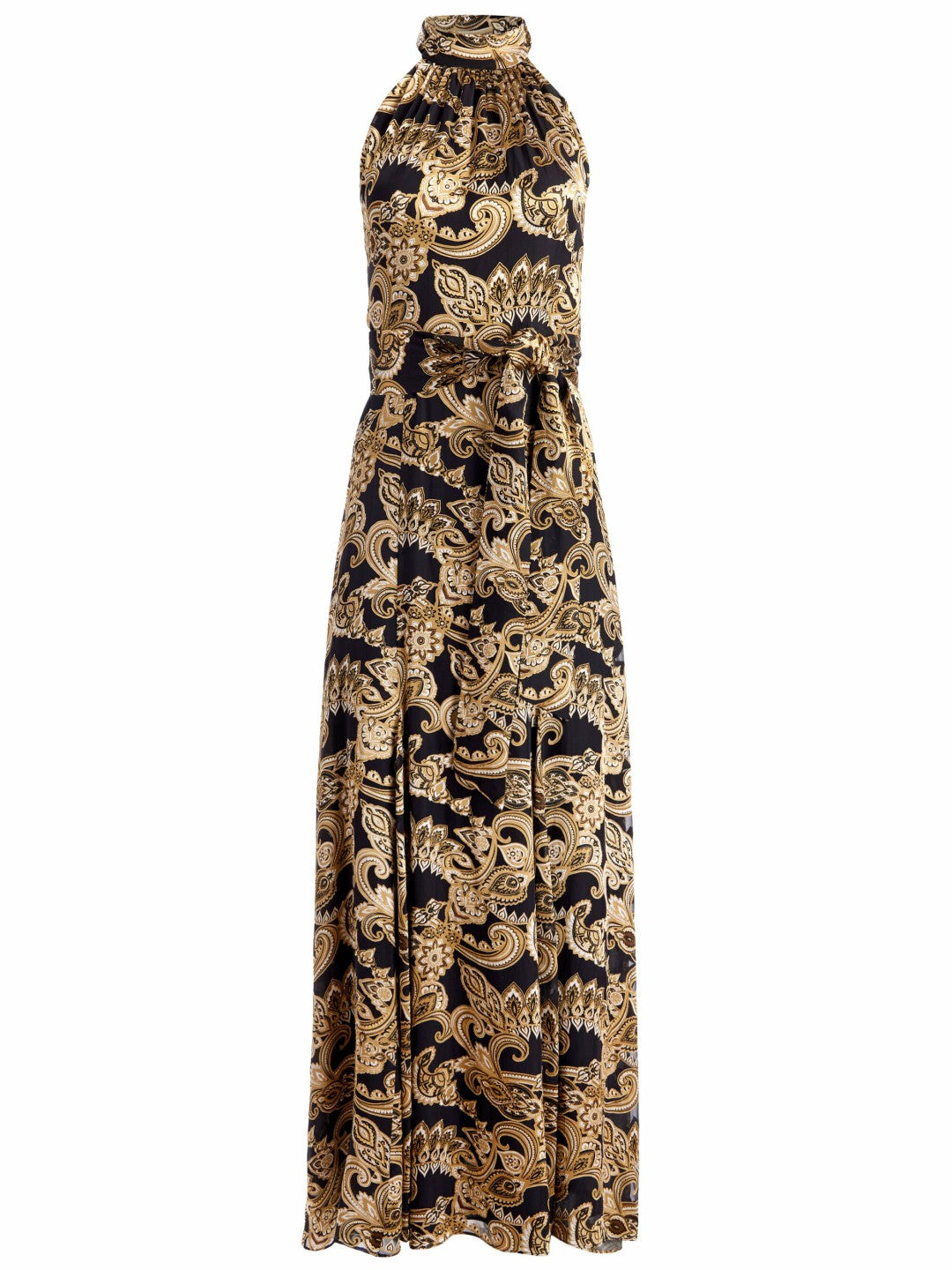 Dita Maxi Dress In Spring Paisley Black - Alice + Olivia Women