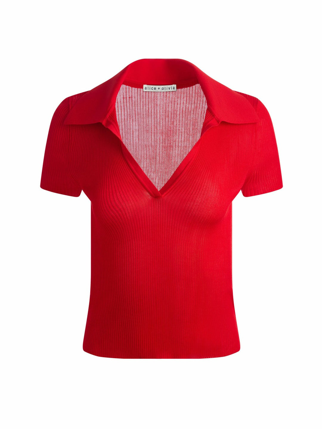 Martha Polo In Bright Ruby - Alice + Olivia Women