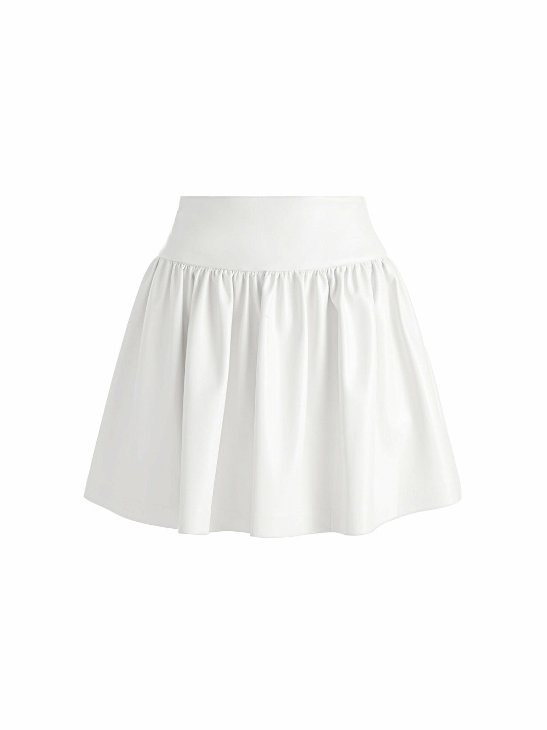 Ella Vegan Mini Skirt In Off White - Alice + Olivia Women