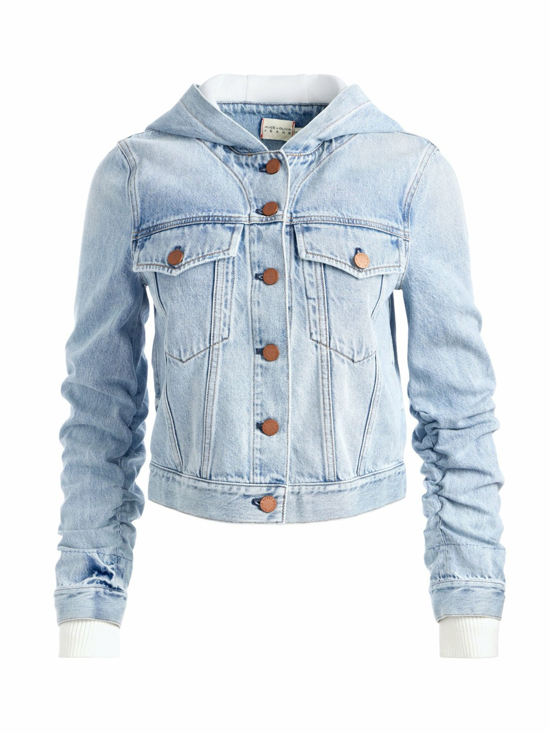 Emma Hoodie Jacket In Rockstar Blue - Alice + Olivia Women