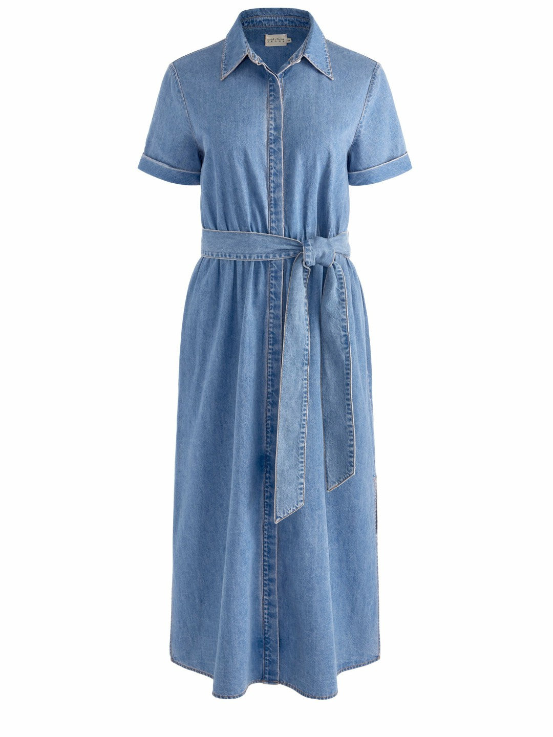 Chassidy Denim Midi Dress In Peyton Vintage Blue - Alice + Olivia Women