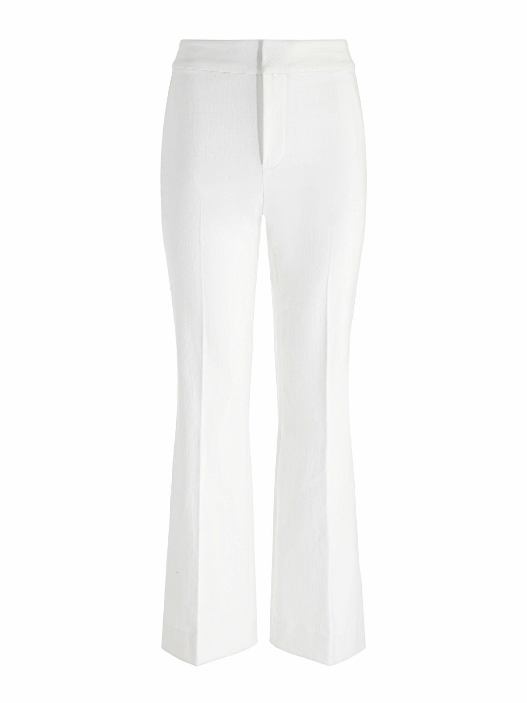 Quinn Kick Flare Jean In Off White - Alice + Olivia Women