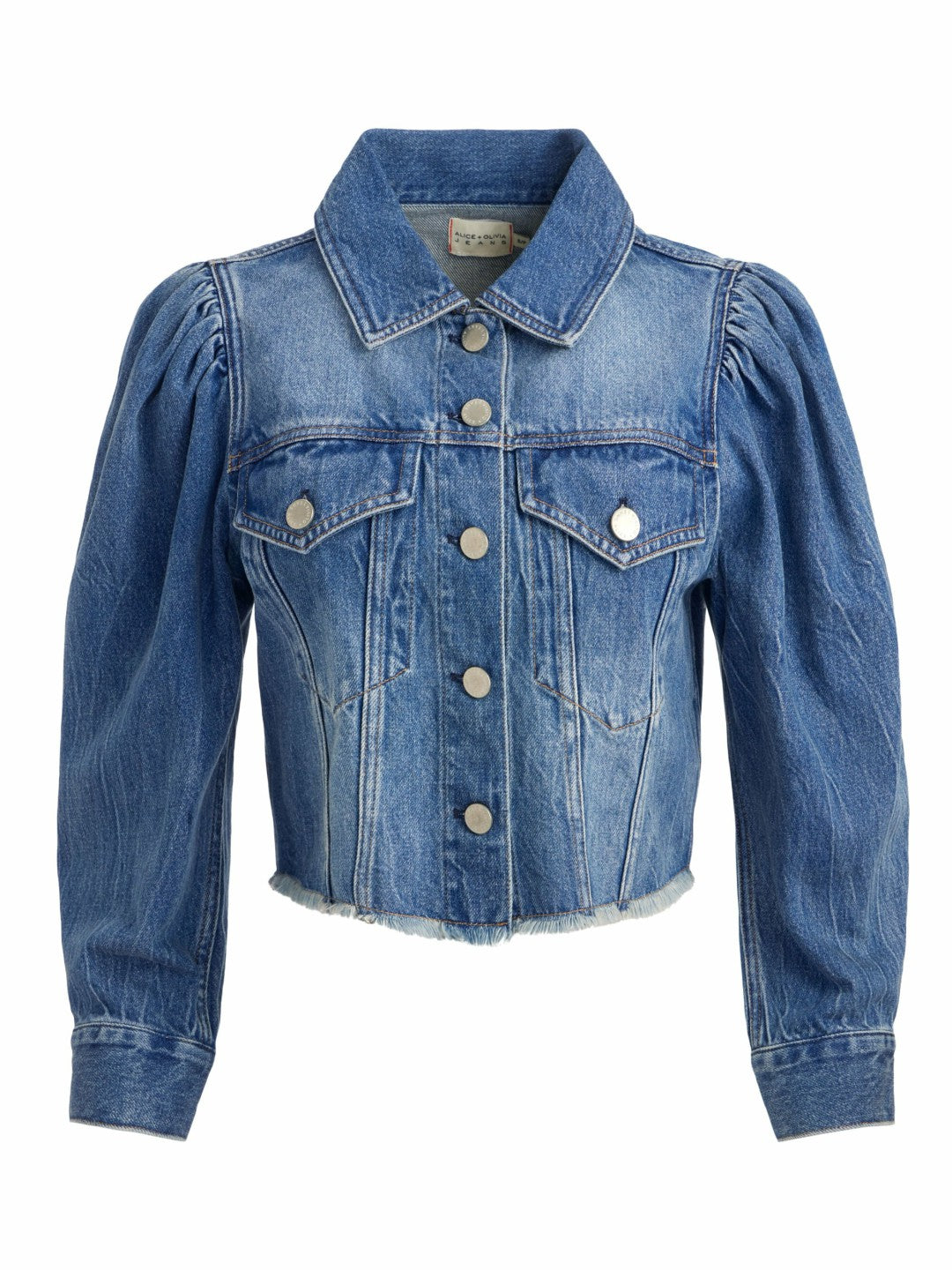Lana Denim Jacket In Brooklyn Blue - Alice + Olivia Women