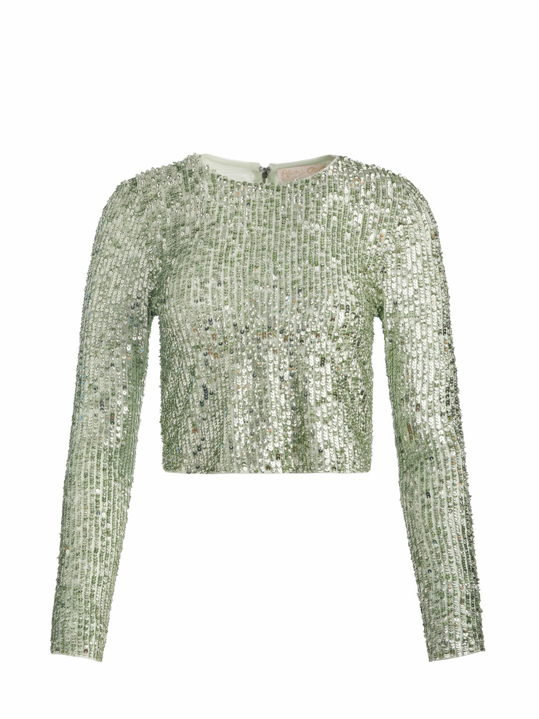 Delaina Embellished Top In Sea Spray - Alice + Olivia Women