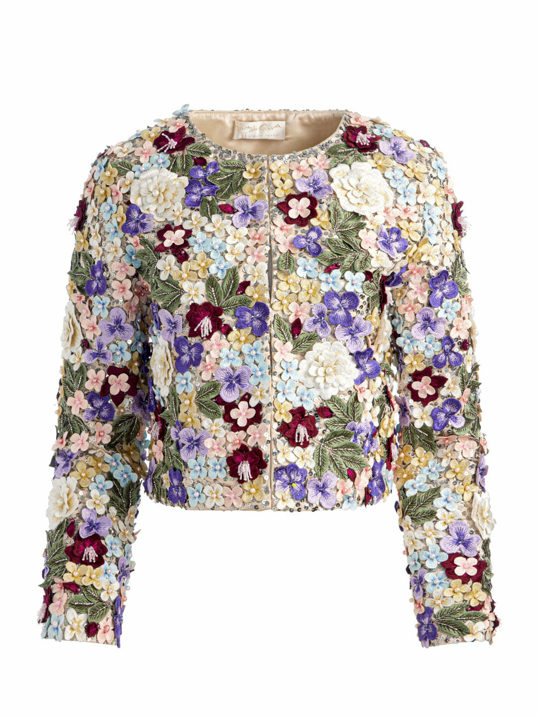 Kidman Embellished Jacket In Champagne/multi - Alice + Olivia Women