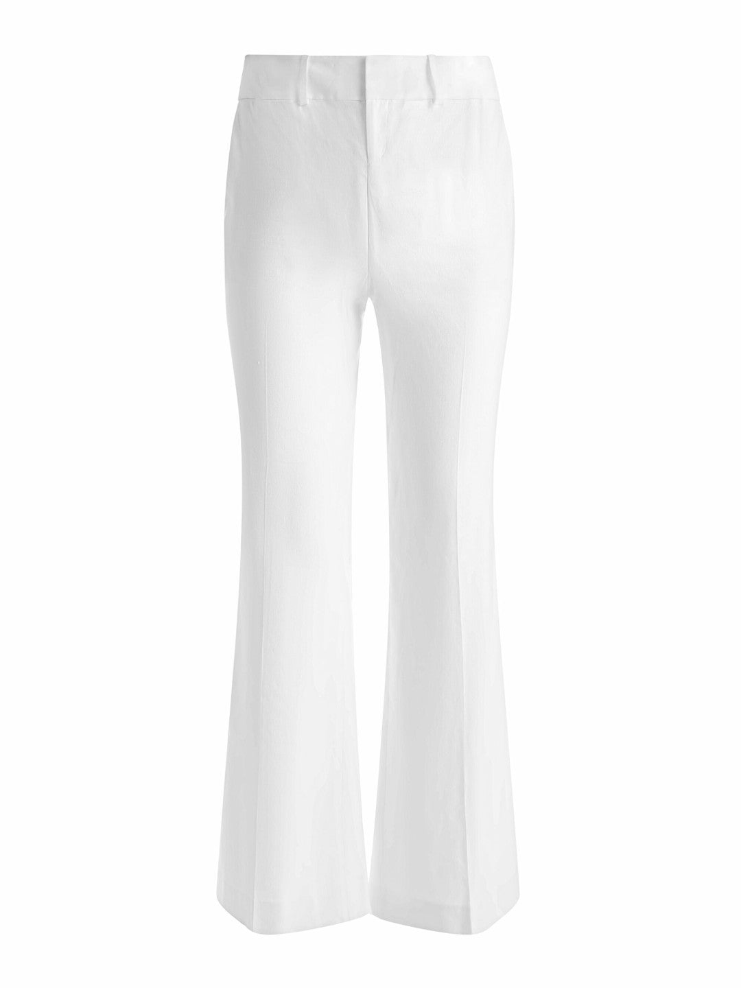 Quinn Linen Kick Flare Pant In Off White - Alice + Olivia Women