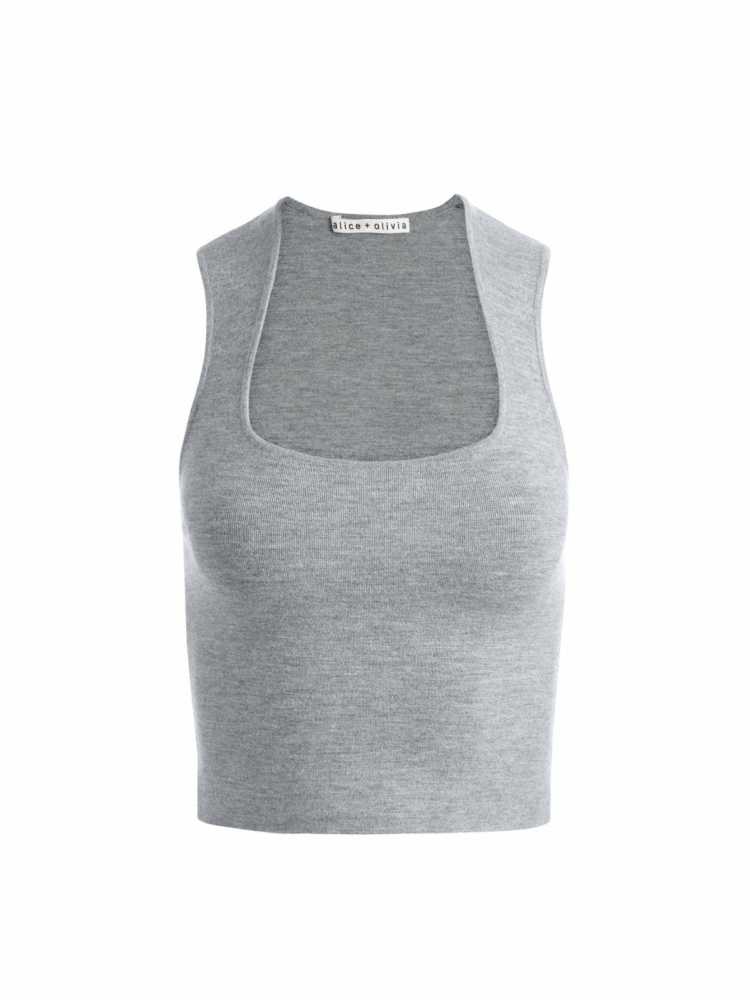 Keria Tank In Medium Heather Grey - Alice + Olivia Women
