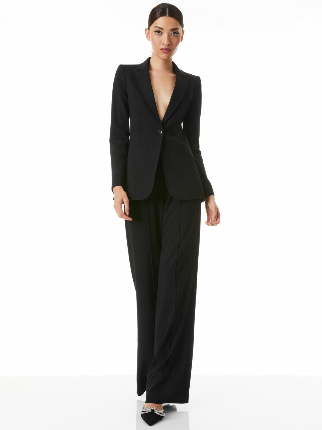 Breann Fitted Blazer In Black - Alice + Olivia Women
