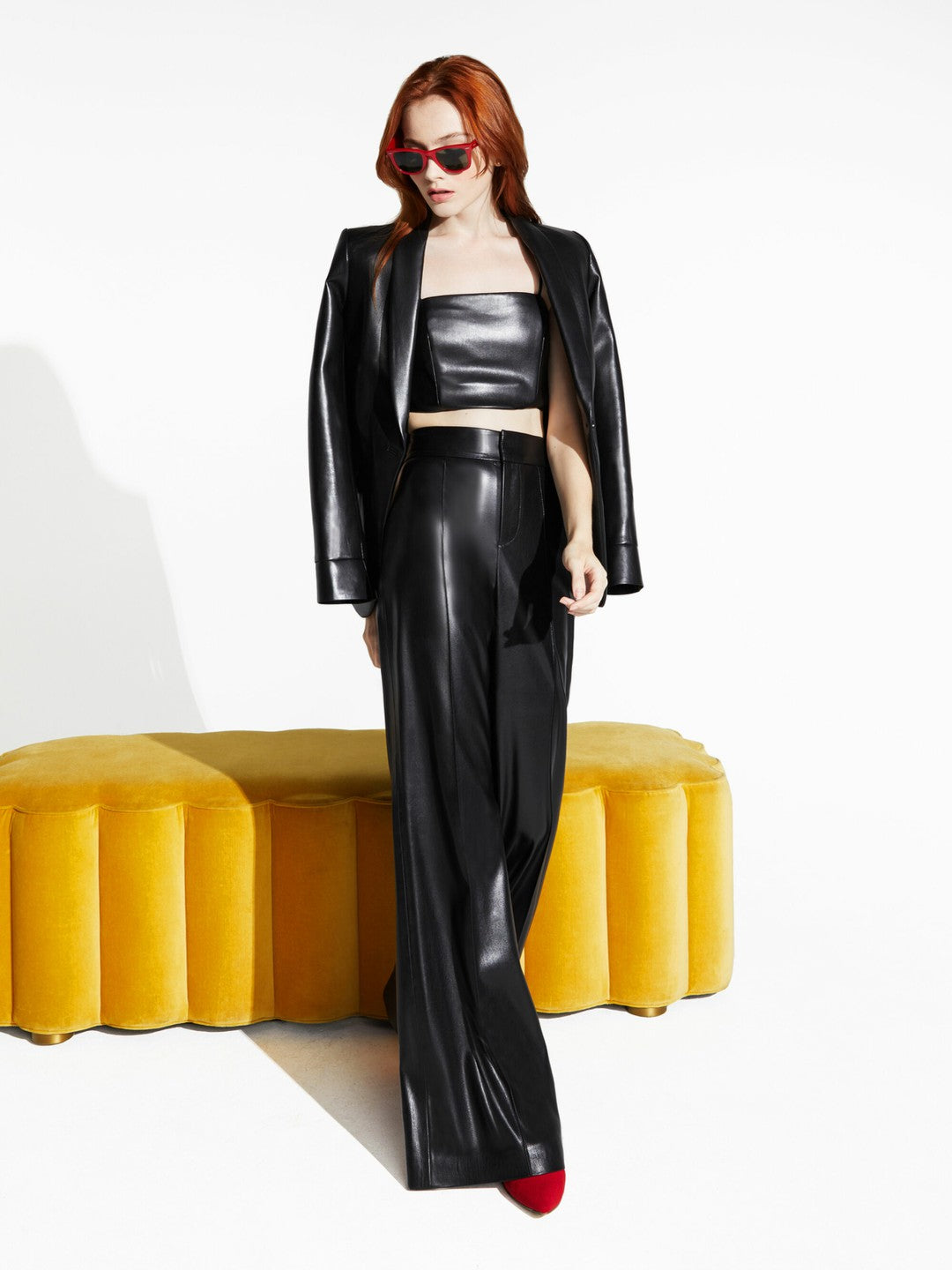 Dylan Vegan Pant In Black - Alice + Olivia Women