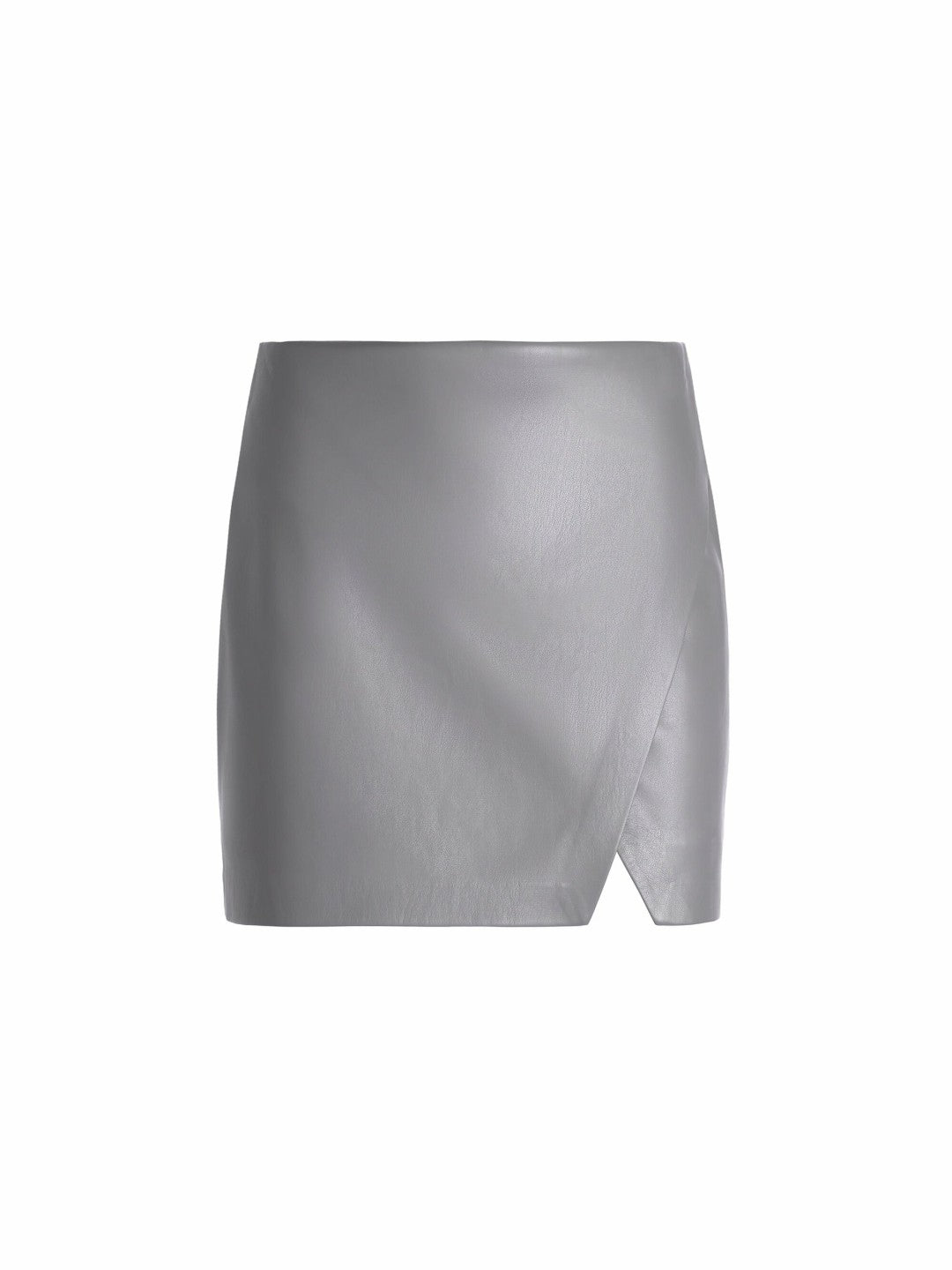 Siobhan Vegan Mini Skirt In Storm Grey - Alice + Olivia Women