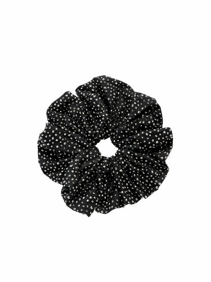 Cher Large Scrunchie In Black/crystal - Alice + Olivia Women