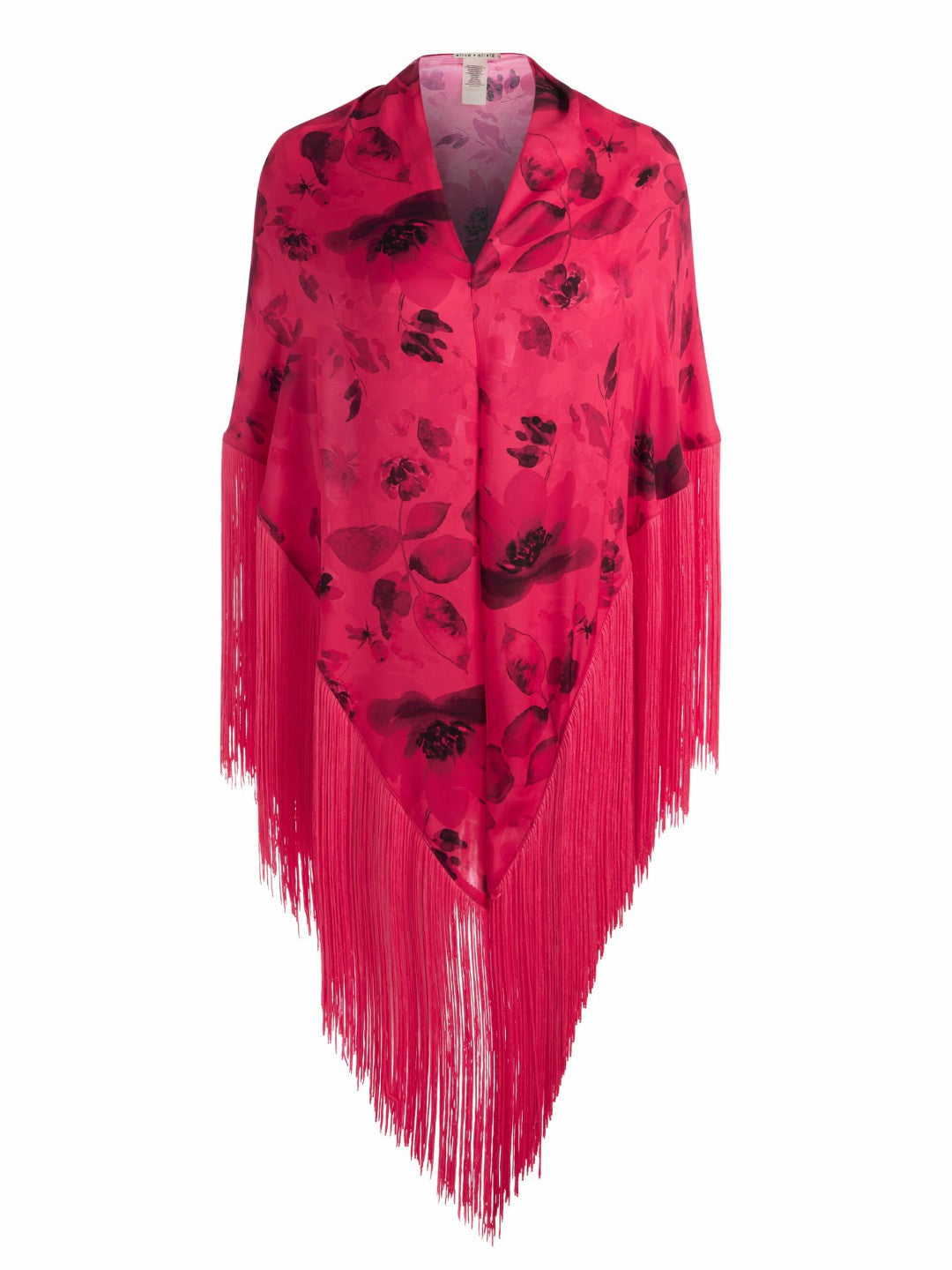 Mesha Shawl Scarf In Floral Fling Raspberry - Alice + Olivia Women
