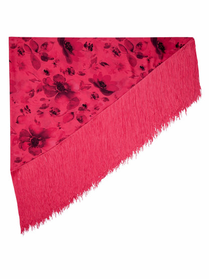 Mesha Shawl Scarf In Floral Fling Raspberry - Alice + Olivia Women