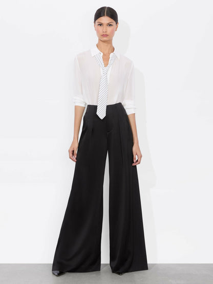 Willa Tie In Off White/black - Alice + Olivia Women