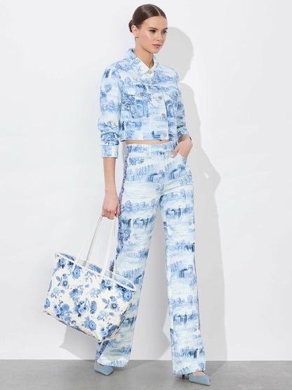 Blaire Reversible Tote In Chateau - Alice + Olivia Women
