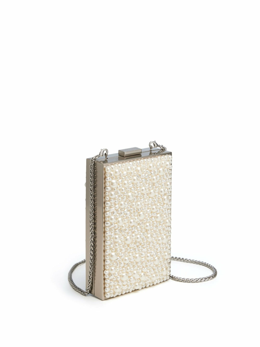 Kayla Embellished Clutch In Off White - Alice + Olivia Women