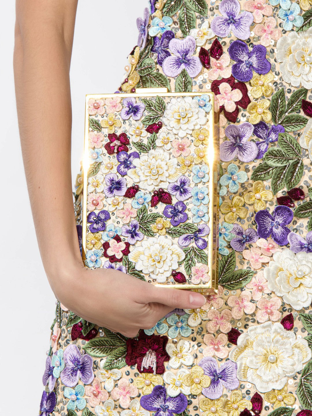 Kayla Embellished Clutch In Multi - Alice + Olivia Women