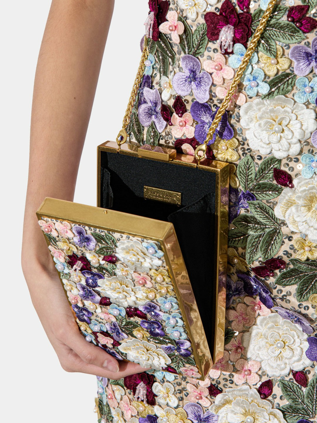 Kayla Embellished Clutch In Multi - Alice + Olivia Women