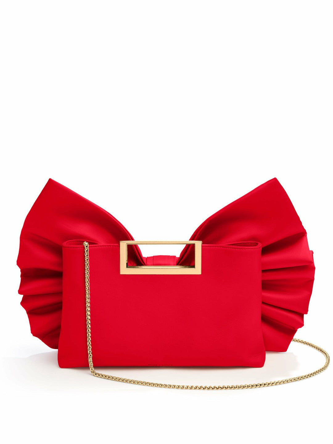Semira Bow Bag In Bright Ruby - Alice + Olivia Women