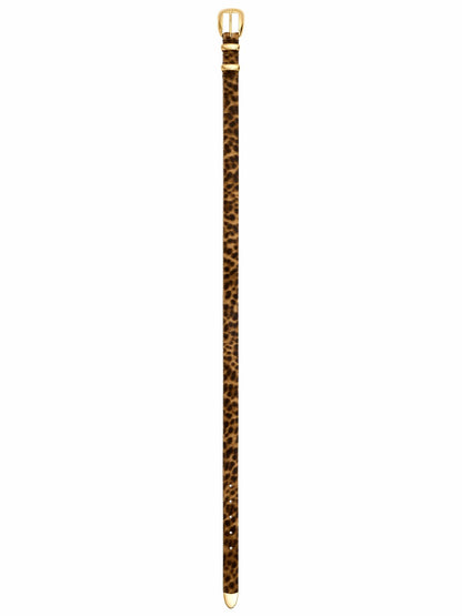 Hayden Buckle Belt In Leopard - Alice + Olivia Women