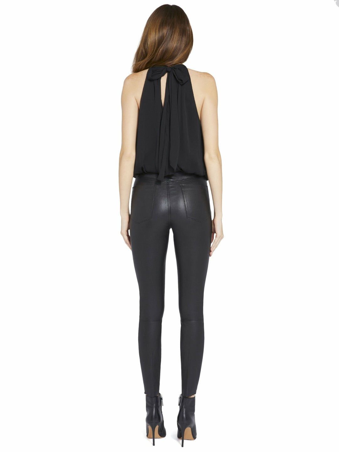 Maris Halter Top In Black - Alice + Olivia Women