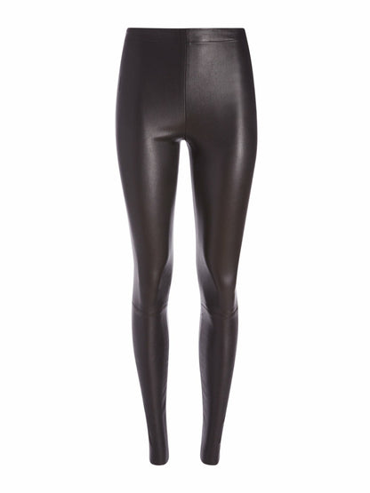 Maddox Leather Legging In Black - Alice + Olivia Women