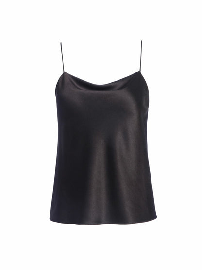 Harmon Slip Tank In Black - Alice + Olivia Women