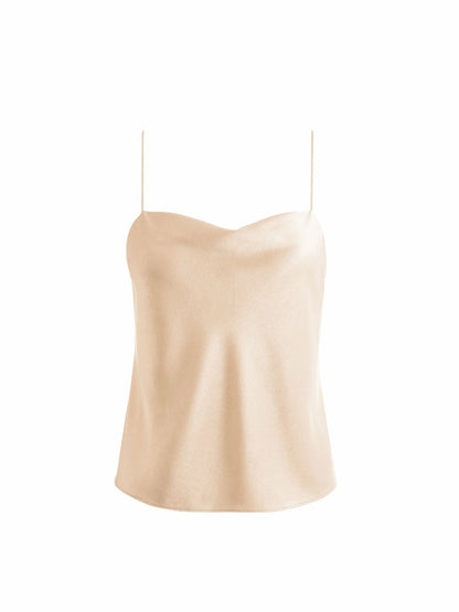 Harmon Slip Tank In Almond - Alice + Olivia Women