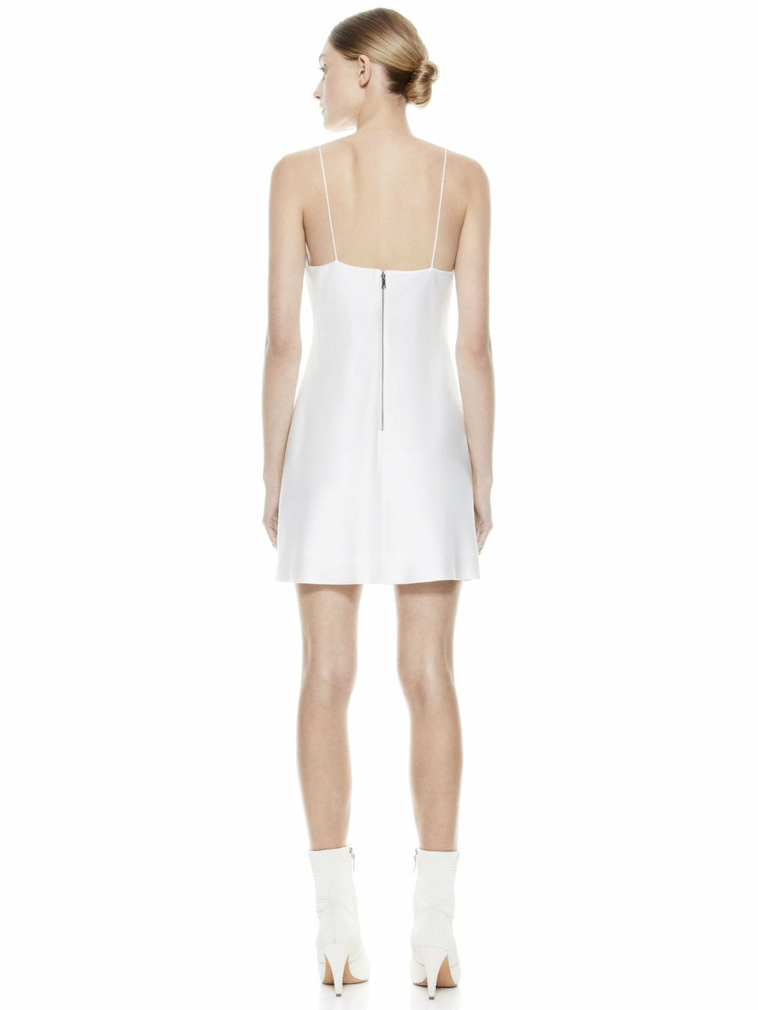 Harmony Mini Slip Dress In Off White - Alice + Olivia Women