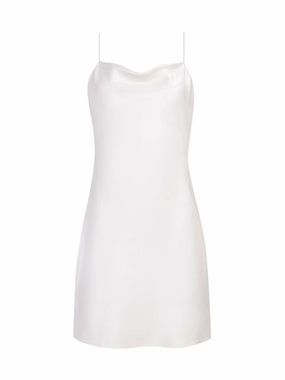 Harmony Mini Slip Dress In Off White - Alice + Olivia Women