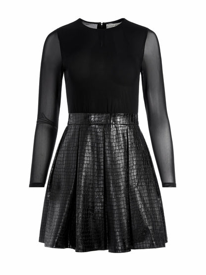 Chara Vegan Mini Dress In Black - Alice + Olivia Women