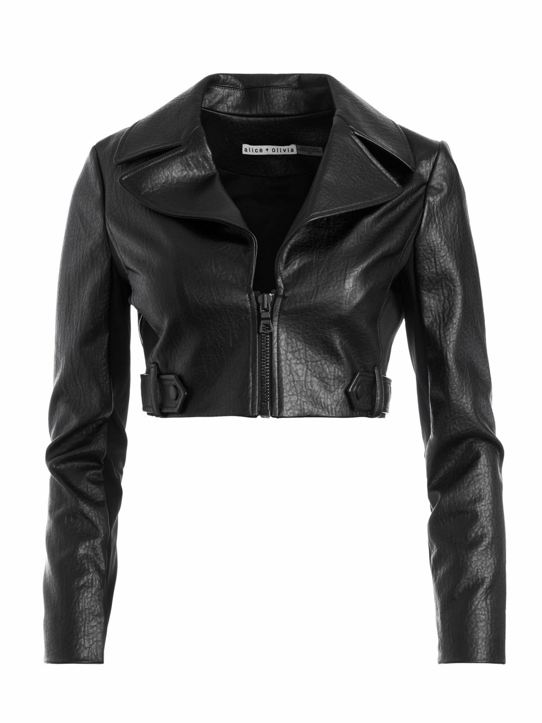 Yardley Vegan Jacket In Black - Alice + Olivia Women