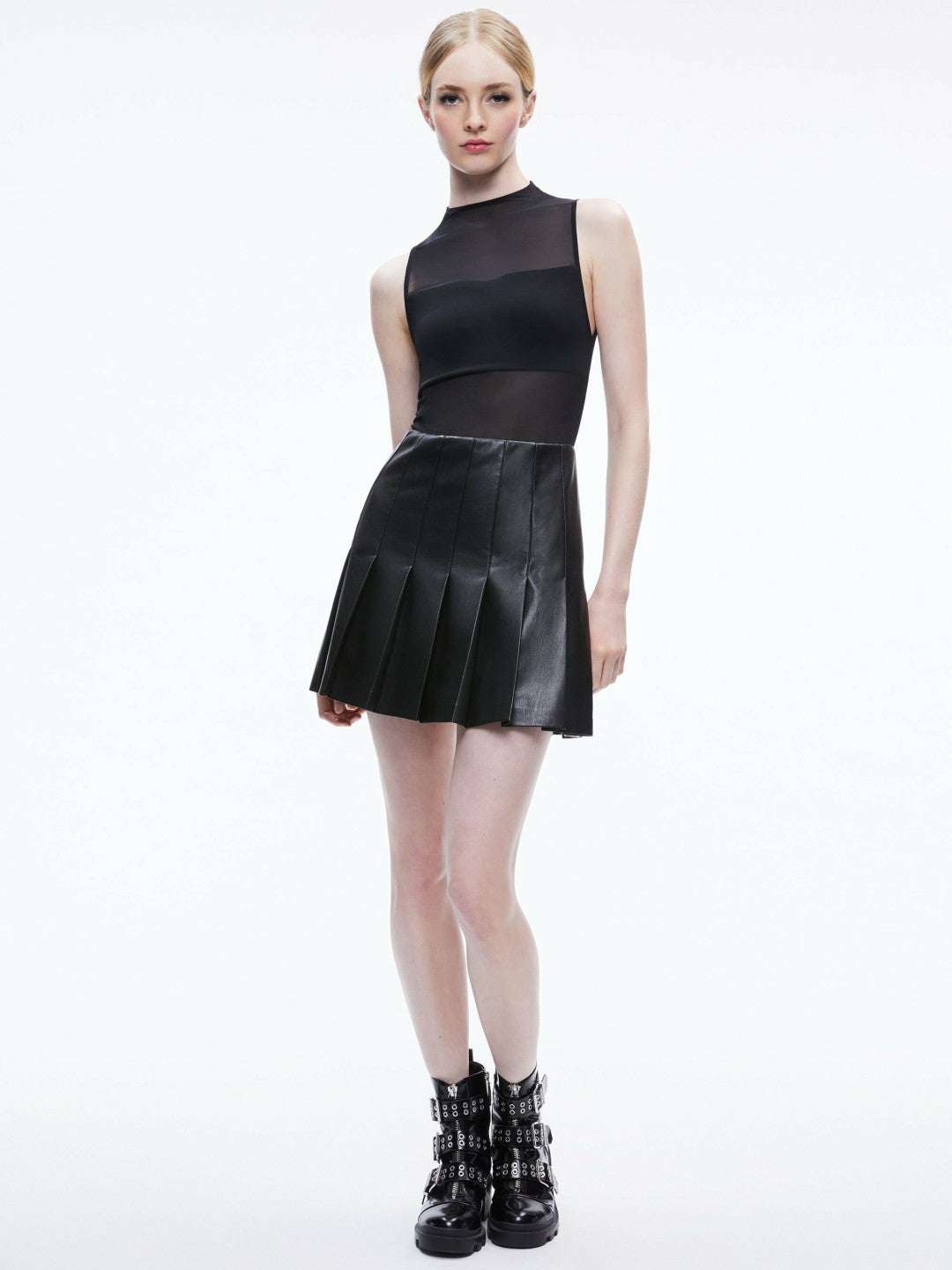 Chara Vegan Mini Dress In Black - Alice + Olivia Women