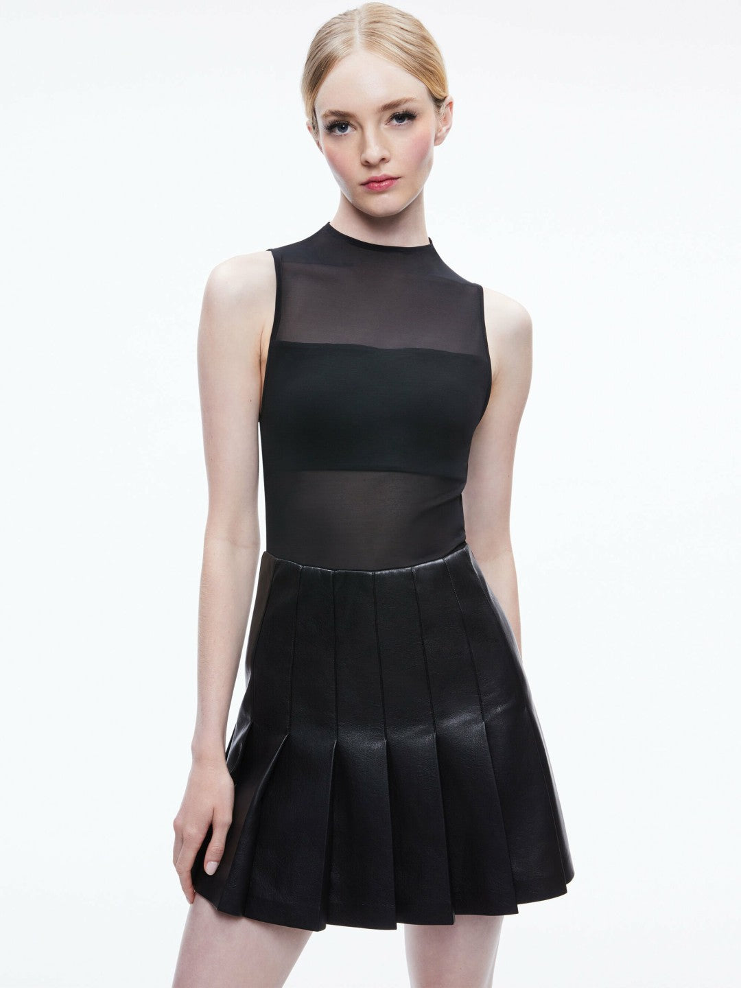 Chara Vegan Mini Dress In Black - Alice + Olivia Women