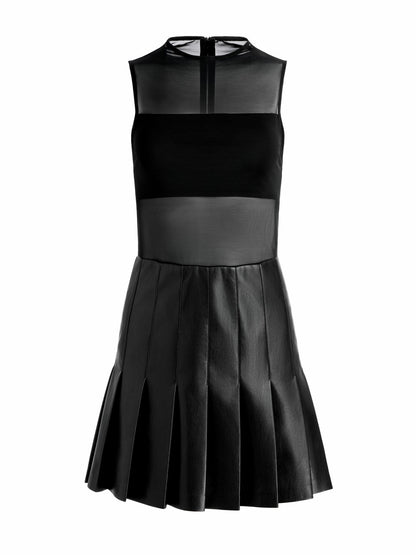 Chara Vegan Mini Dress In Black - Alice + Olivia Women