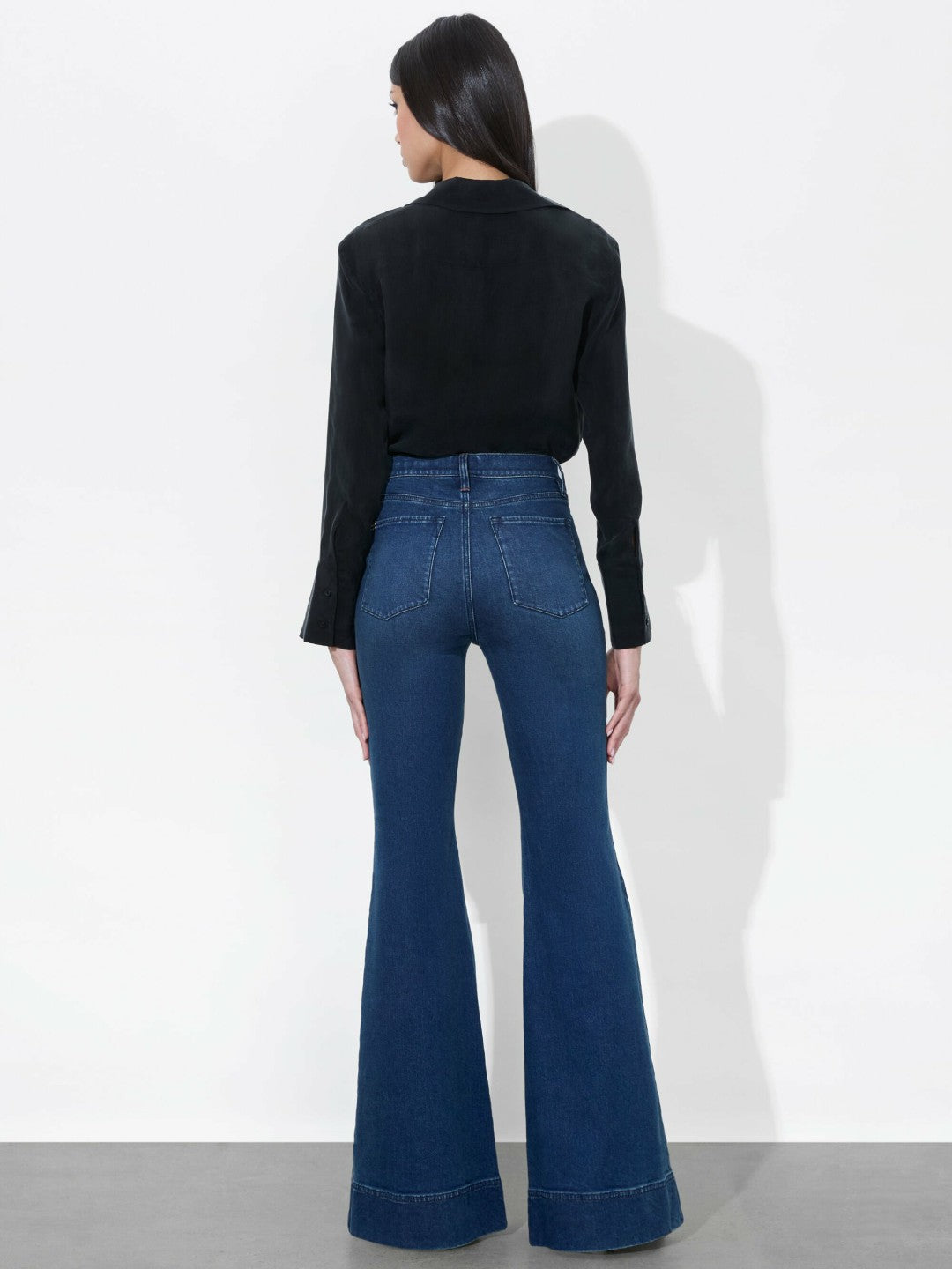 Hannon Tie Front Blouse In Black - Alice + Olivia Women