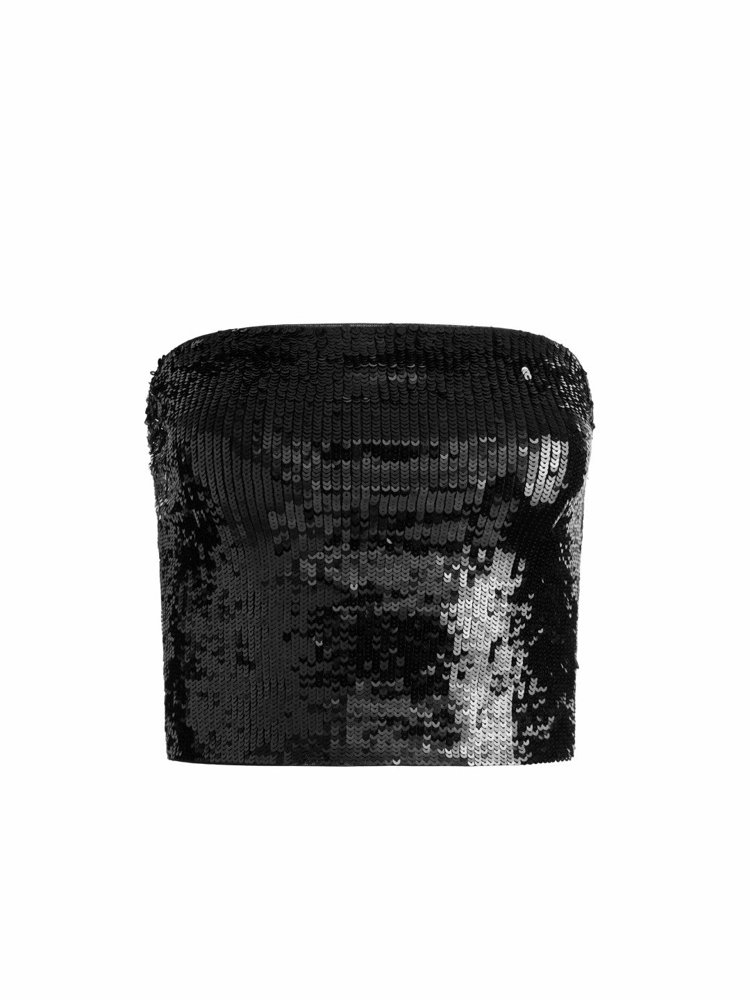 Vivi Sequin Cropped Top In Black - Alice + Olivia Women