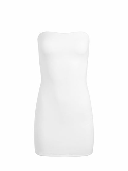 Leia Strapless Mini Dress In Off White - Alice + Olivia Women