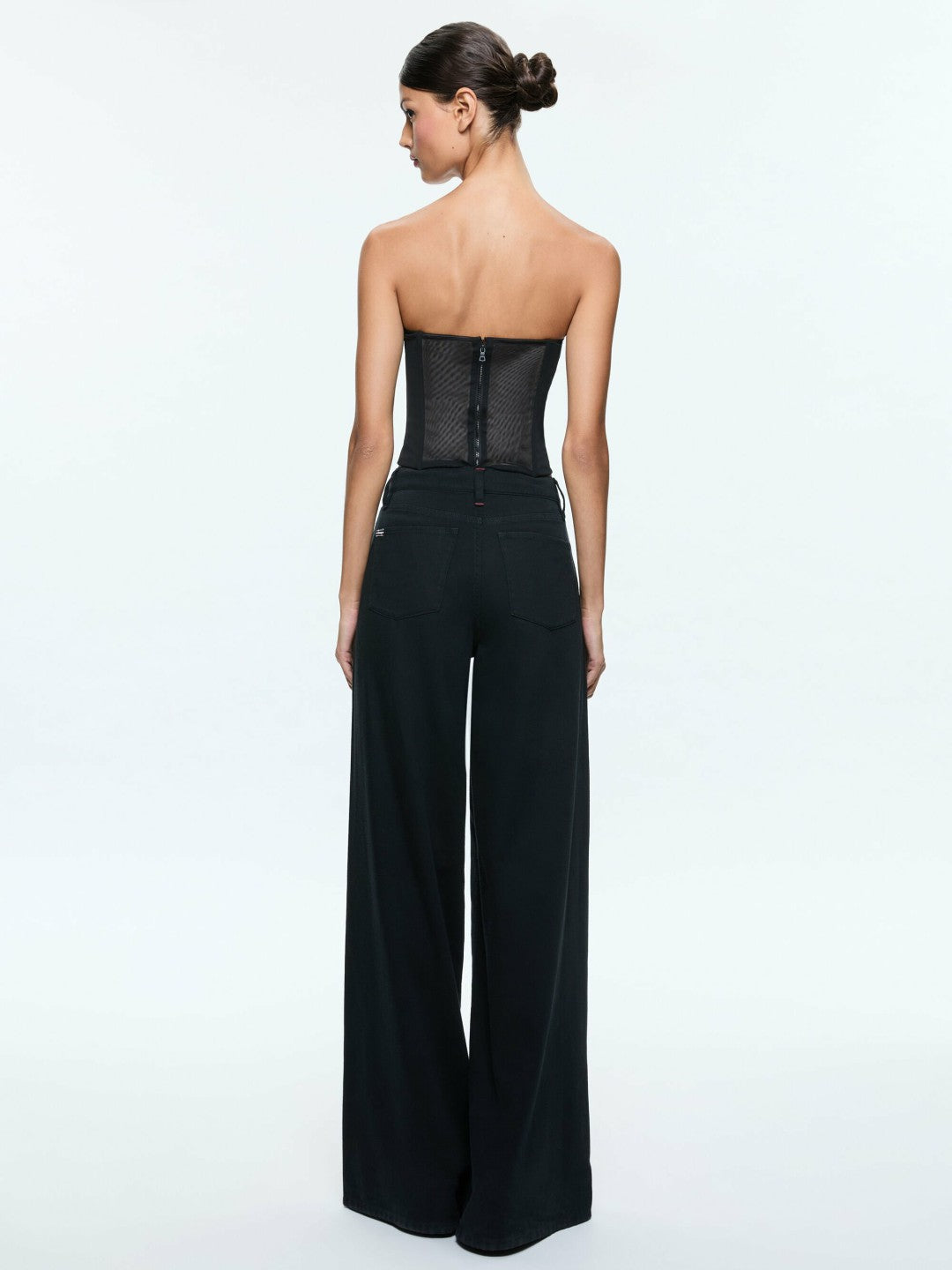 Aveline Bustier In Black - Alice + Olivia Women