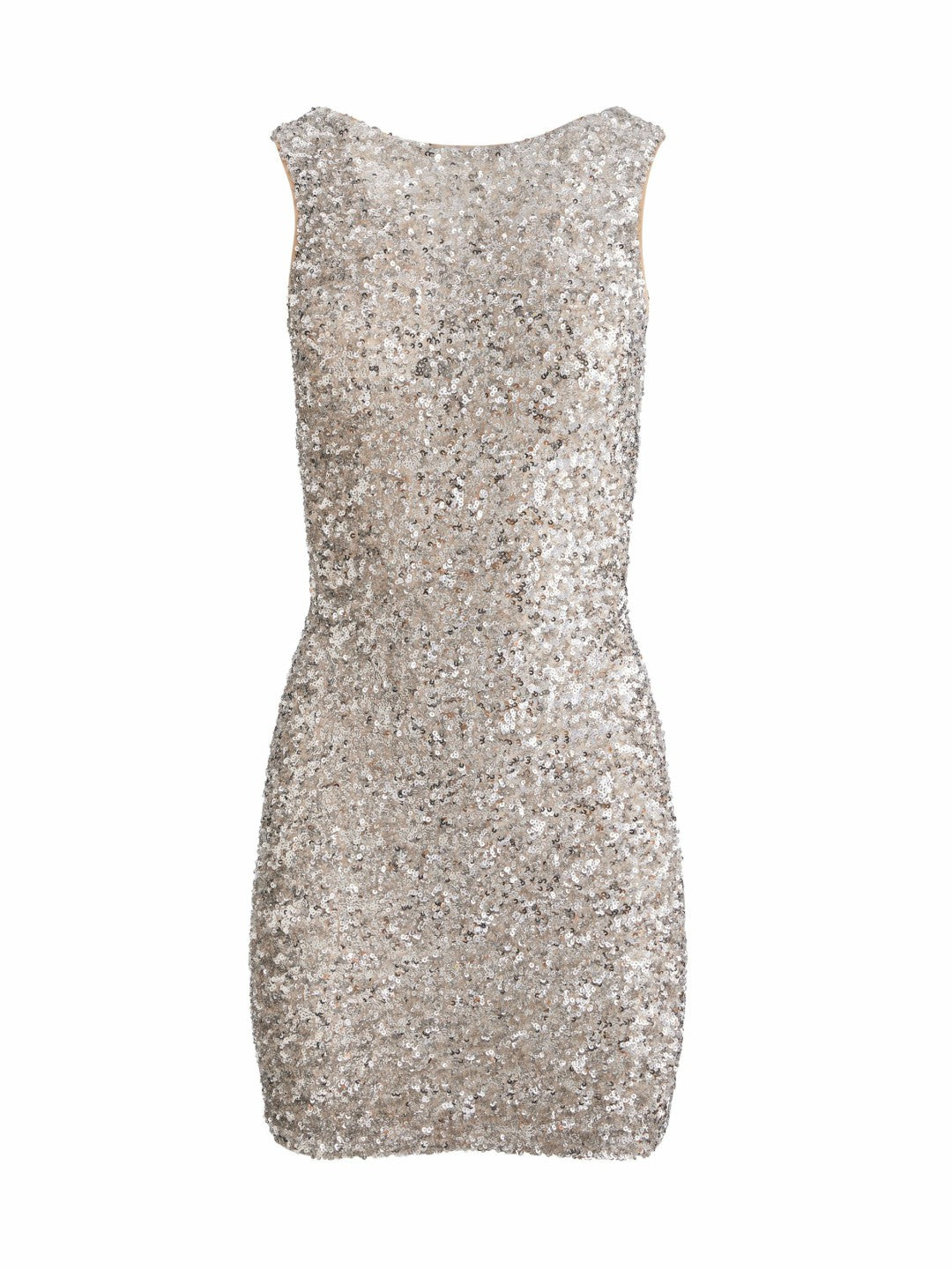 Celia Cowl Back Dress In Champagne/pale Silver - Alice + Olivia Women