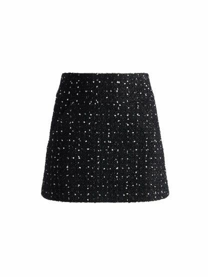 Donald Mini Skirt In Black/white - Alice + Olivia Women