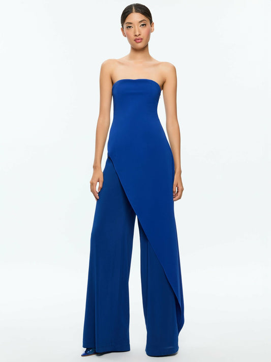 Alondra Jumpsuit In Royal - Alice + Olivia Women