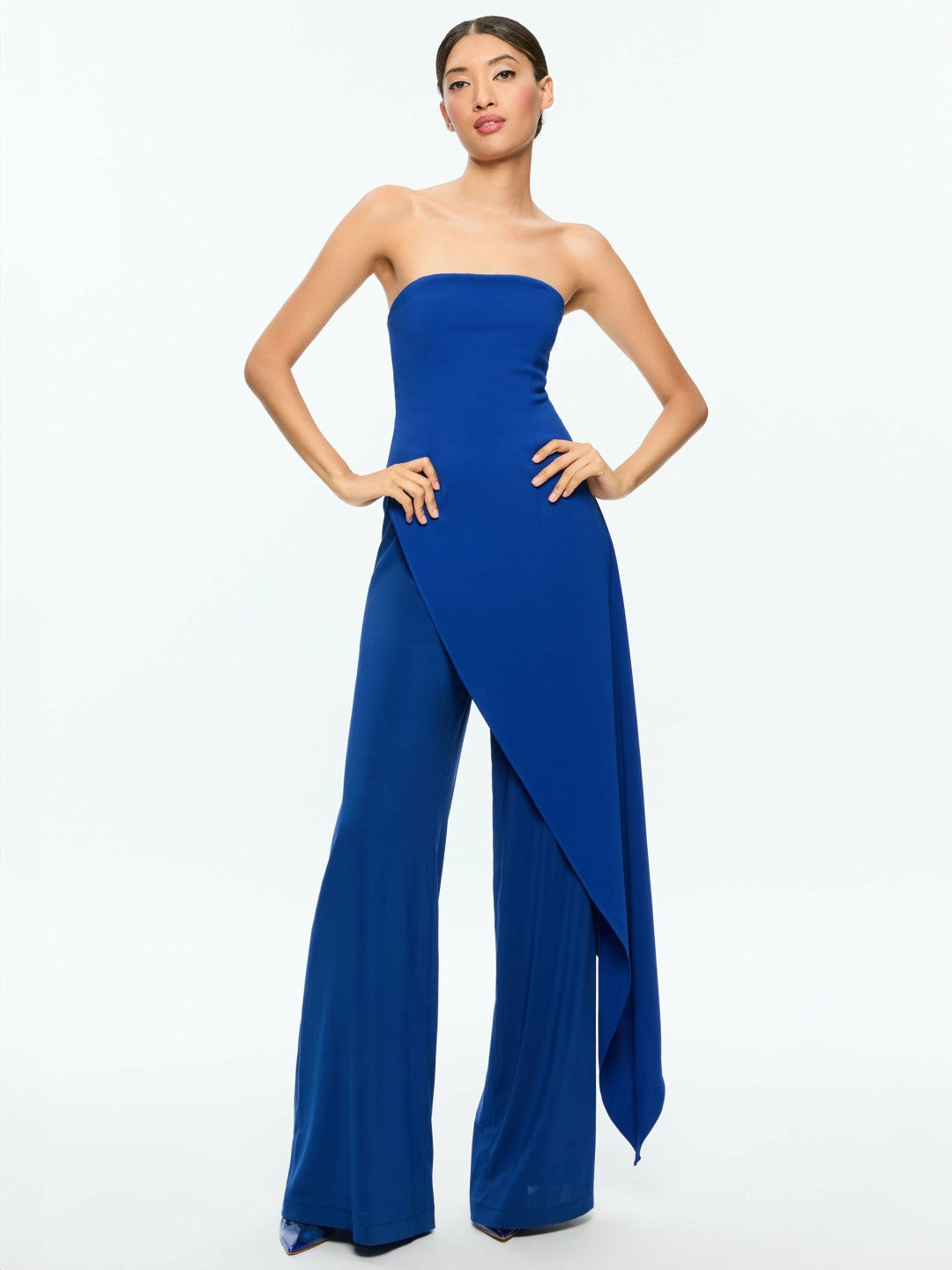 Alondra Jumpsuit In Royal - Alice + Olivia Women