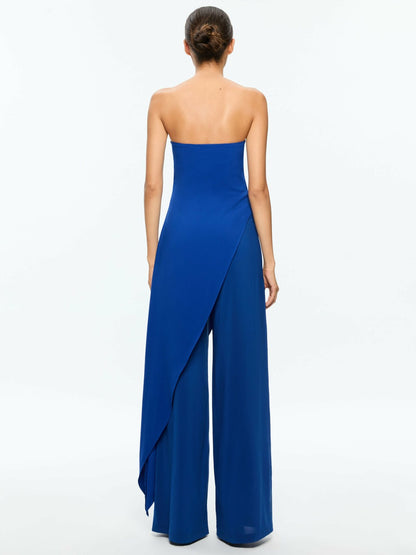 Alondra Jumpsuit In Royal - Alice + Olivia Women