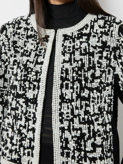 Kidman Jacket In Black/white - Alice + Olivia Women