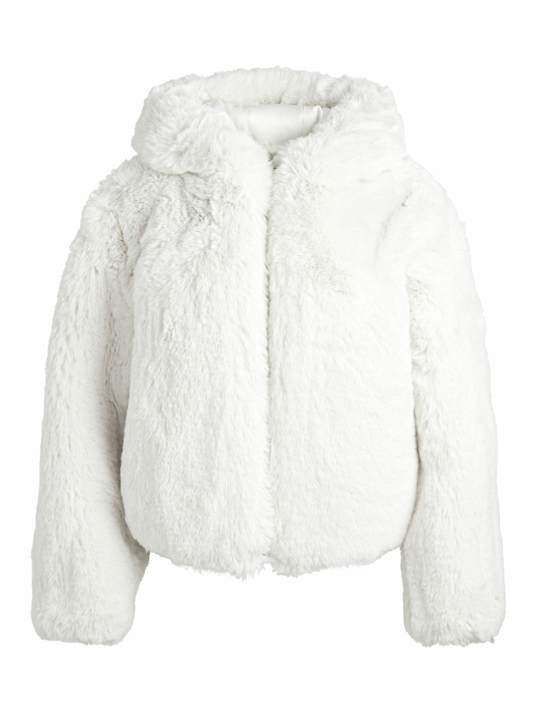 Rowe Faux Fur Bomber In Off White - Alice + Olivia Women