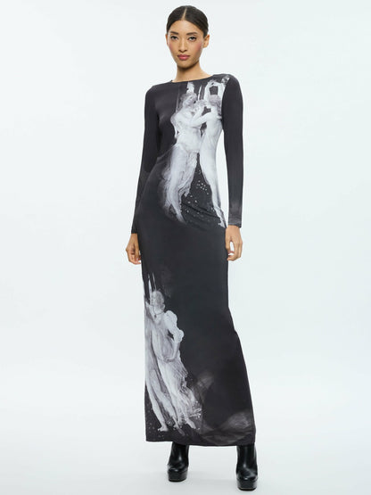 Delora Maxi Dress In Renaissance Fresco - Alice + Olivia Women