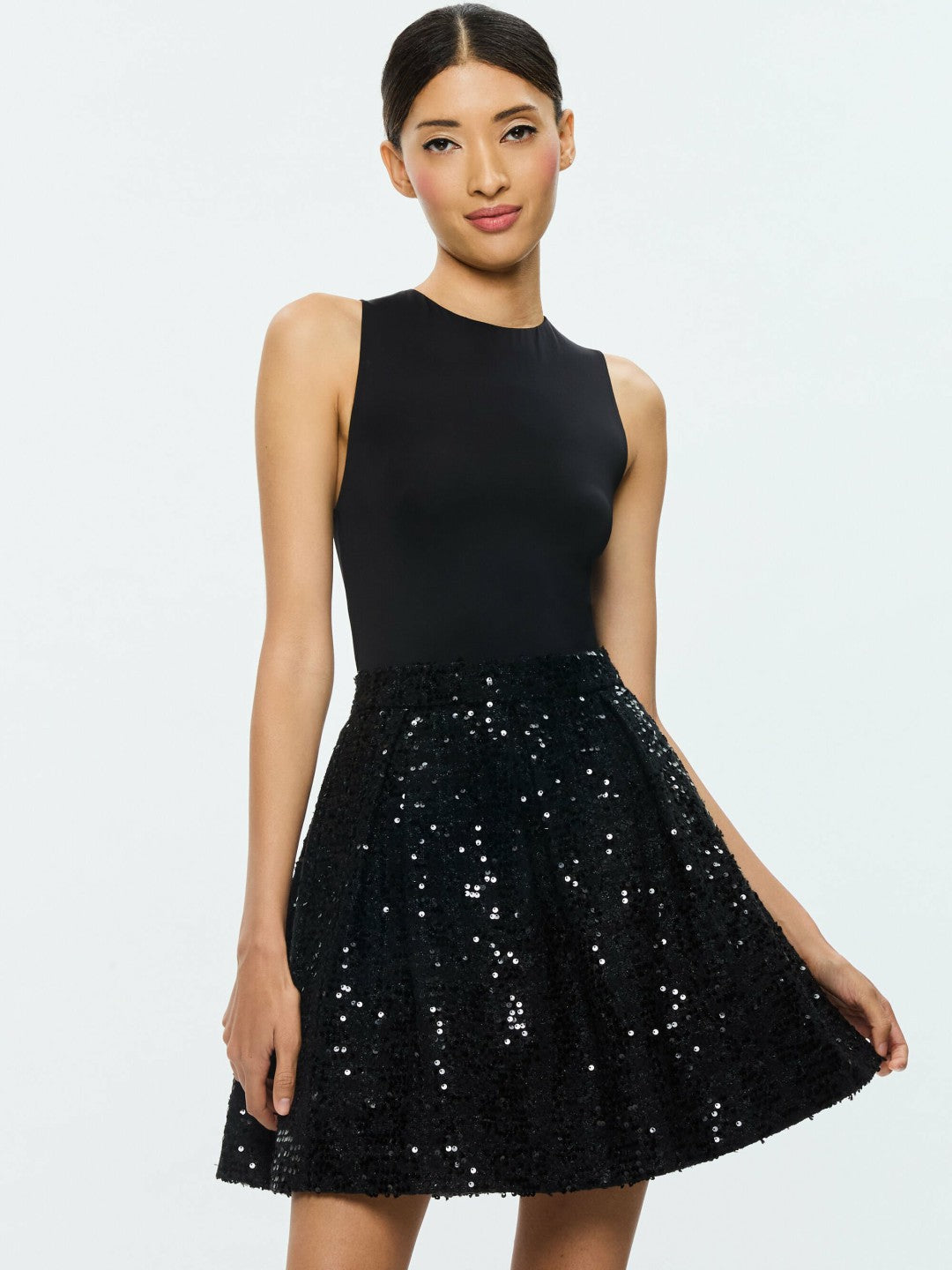 Chara Mini Dress In Black - Alice + Olivia Women